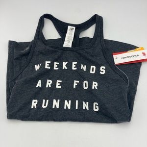 Weekends are for running tank top NEW